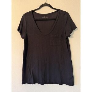 Calson Women's Black Lightweight Short Sleeve‎ Tshirt Size Medium